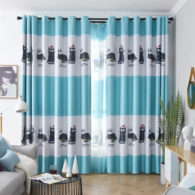 Цифровые шторы в скандинавском стиле имитация белого шелка для гостиной