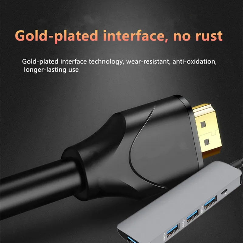 5 в 1 USB C док-станция для ноутбука USB 3,0 HDMI PD Fealushon для MacBook samsung Galaxy S9/S8/S8+ type C док-станция usb-хаб