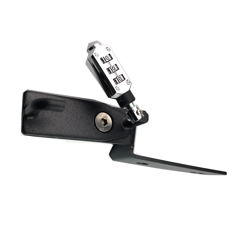 Замок для мотоциклетного шлема крючок крепления паролем черная боковая защита