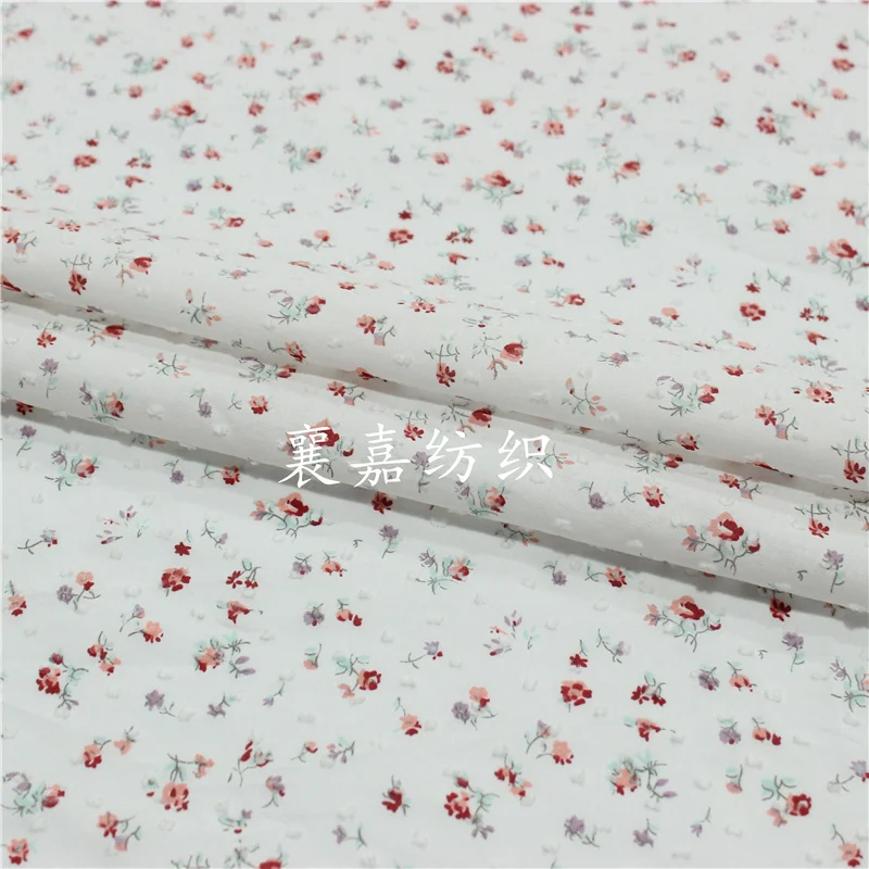 150x50cm Cotton Woven Jacquard Floral Sewing Fabric, Making Children's Clothing Women's Handmade DIY Cloth images - 6