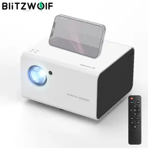 Blitzwolf bw-vp14 1080p lcd hd wifi projector wireless smart phone screen mirroring 6000 lumens home outdoor theater projector 1 Item image