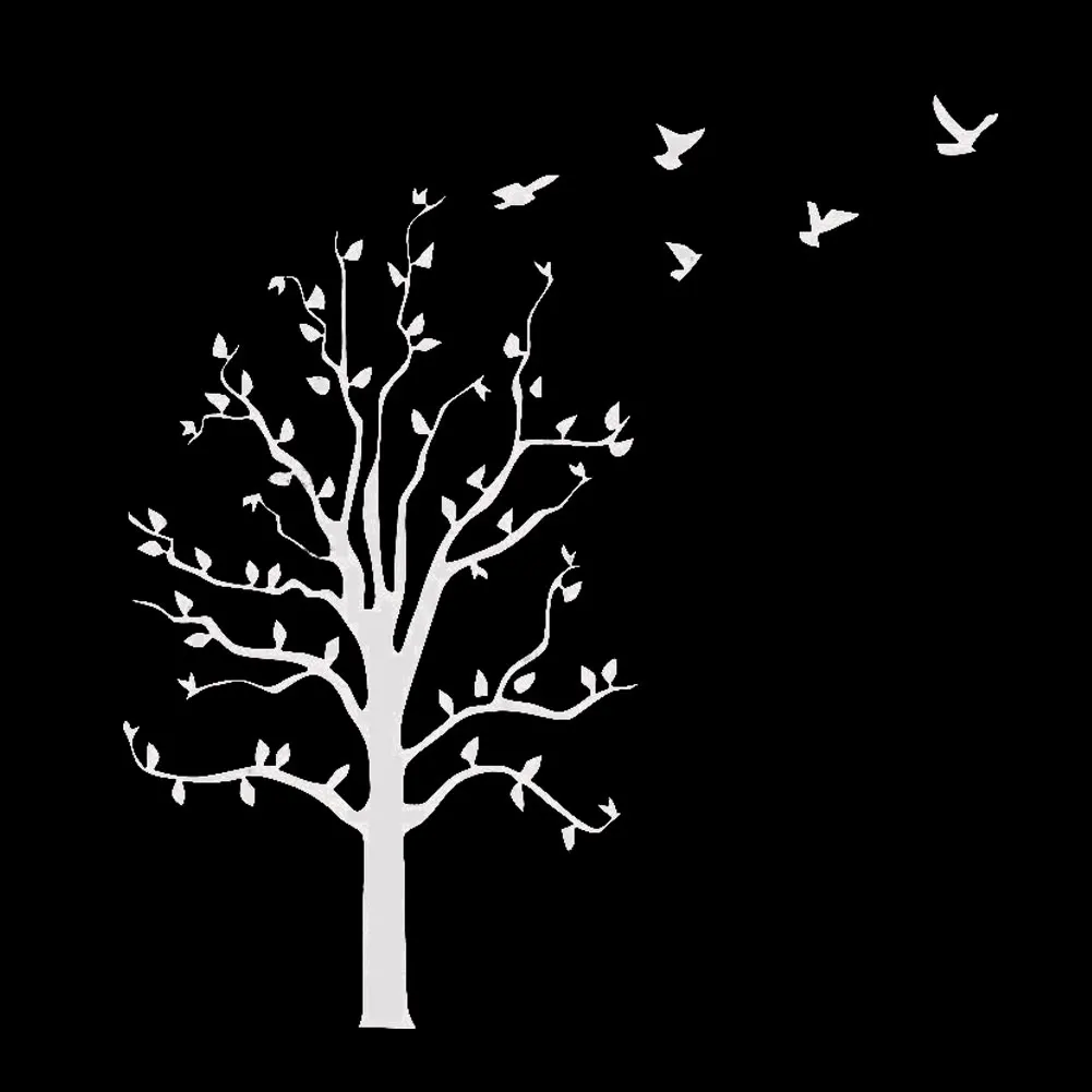 Декоративные светоотражающие наклейки с птицами на дерево|Наклейки автомобиль| |