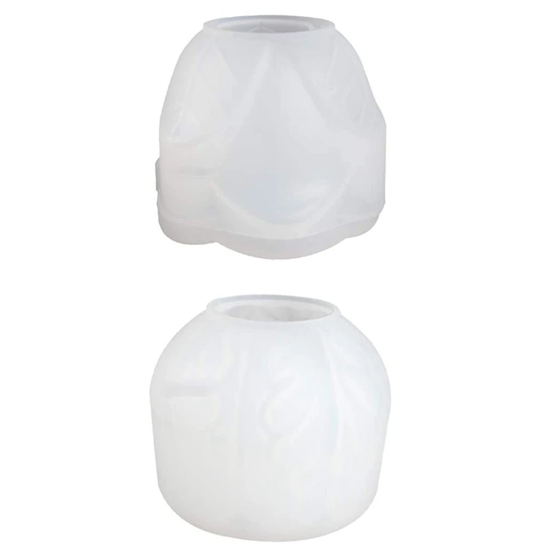 

2 Style DIY Rose Flower Glass Glazed Cup Resin Mold Candlestick Base Candle Holder Silicone Mold Art Crafts Tools