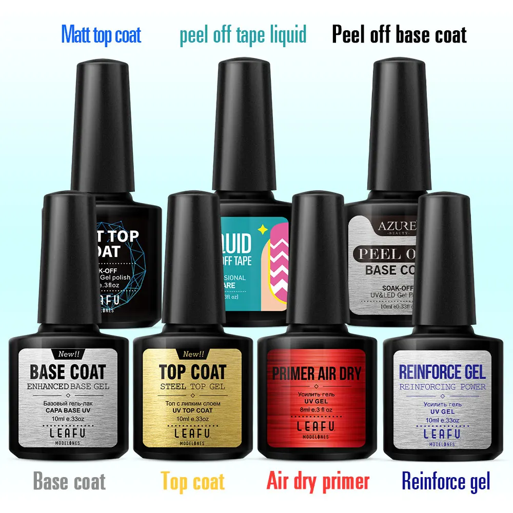 Modelones 6 шт./лот матовый лак для ногтей УФ гель Блестящий цветной с коробкой эмаль