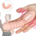 Фаллоимитатор, вибратор на палец для стимуляции точки G, Женский Массажер для оргазма, Стимуляция клитора для пар, гибкая кисть сексуальная игрушка для мастурбации для женщин