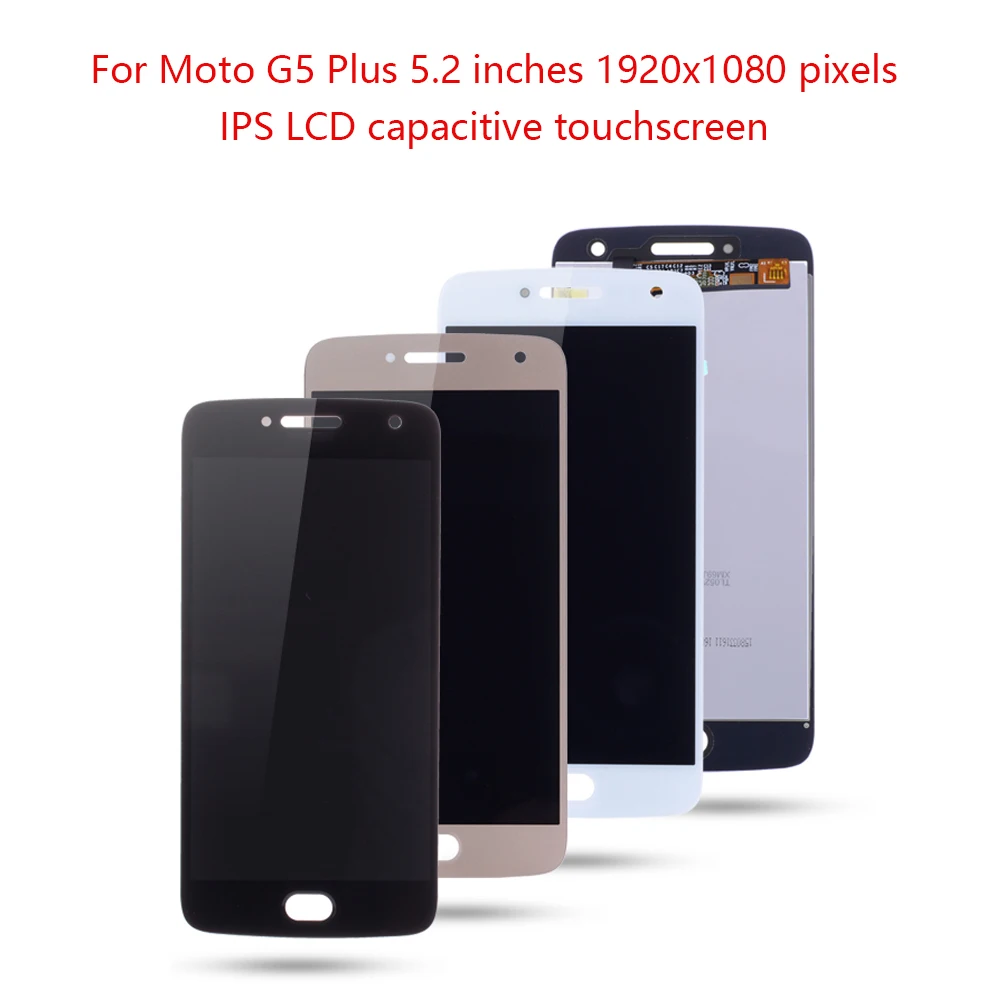ЖК-дисплей 5 2 дюйма для Motorola Moto G5 Plus сенсорный экран с дигитайзером MOTO дисплей XT1681