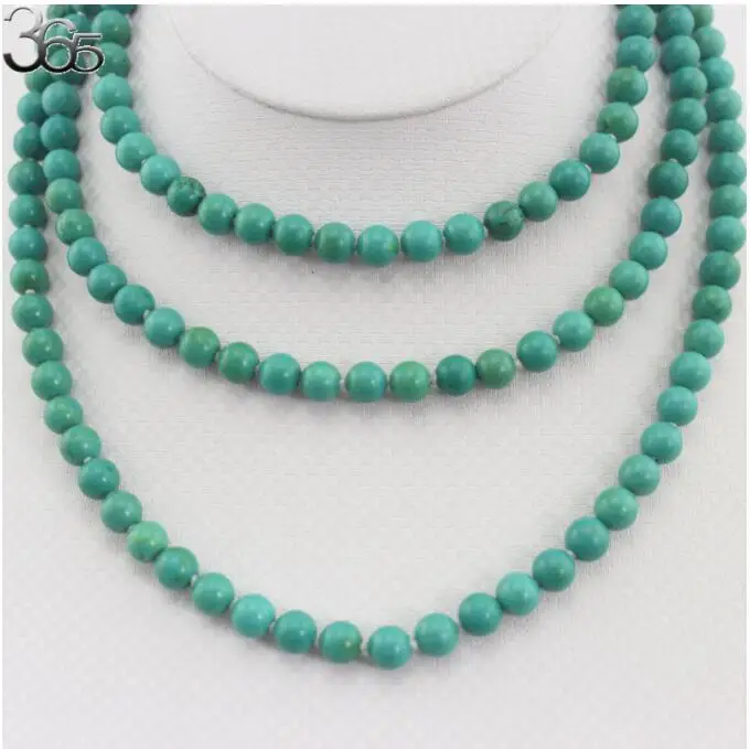 Бесплатная доставка подарок упакованы 54 дюйма 8 мм зеленый драгоценный камень