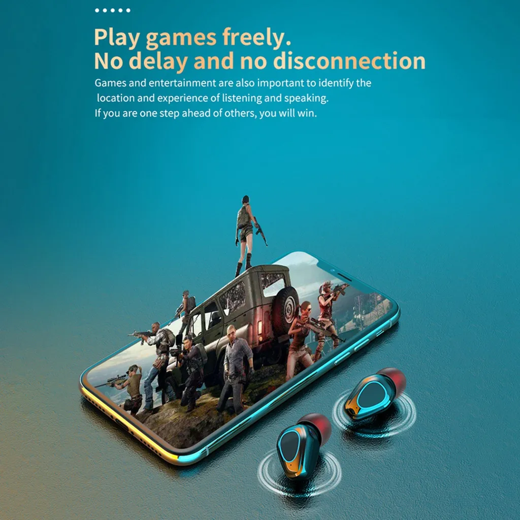 CARPRIE Bluetooth Беспроводные наушники TWS с сенсорным управлением Спортивная гарнитура