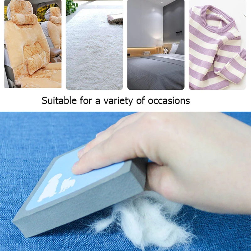 

Pet Hair Remover Cat Dog Brush Reusable Durable Foam Sponge Cleaning Tools Static Electricity Multipurpose Cleaning Tools