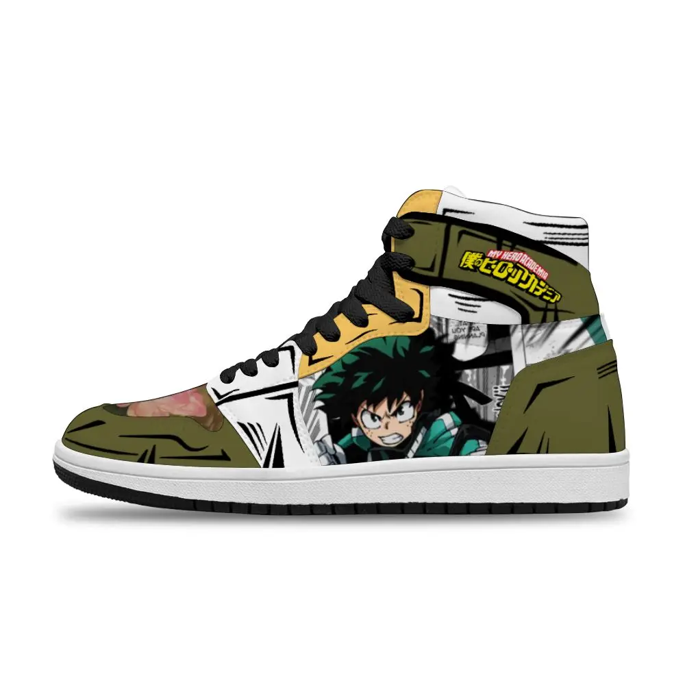 

My Hero Academia Diy Hot Japanese Anime Cartoon Customized Running Non-Slip Basketball Shoe For Men's Unisex Basketball Shoes