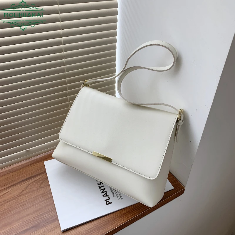 

Simple Shoulder Bag Ladies Luxury Designer Brand Handbag High Quality PU Leather Retro Diagonal Women's Bag Five Colors Optional