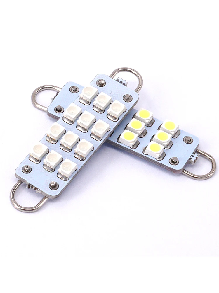 6X44 мм Жесткая петля крюк 1210 12 led 3528 smd купольный гирлянда внутренние лампы Авто