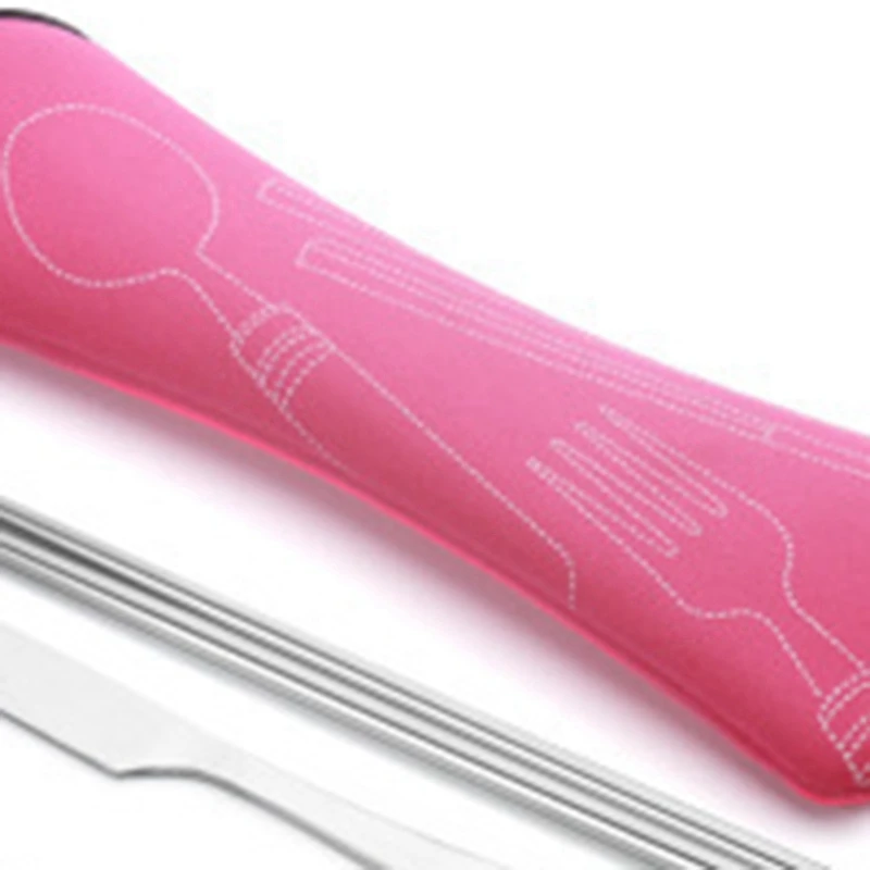 4 шт./компл. вилки из нержавеющей стали ложки палочки для еды походная посуда