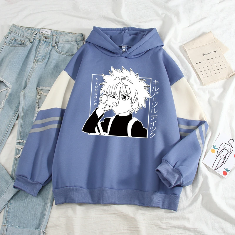 

Full-time HUNTER Cosplay Costumes Hoodie Sweatshirts Killua Zoldyck Coat Anime Adult COS Apparel Christmas Halloween Gift