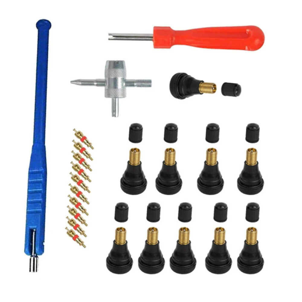 

Valve Core 4 Way Tire Repair Tool Kit +Stem Puller Practical High Quality