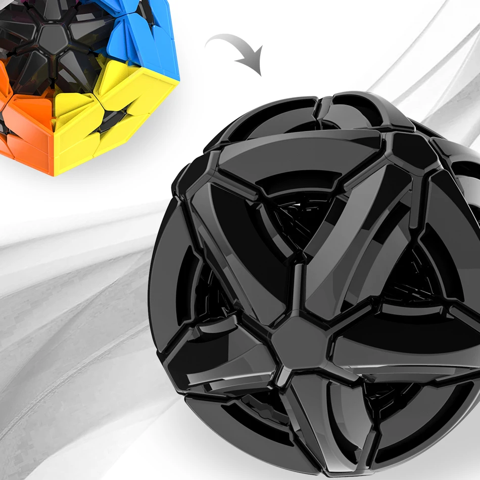 MoYu Cubing классный Meilong 2x2 KIBIMINX магический куб 12 Сторон 2x2x2 cubo magico профессиональные