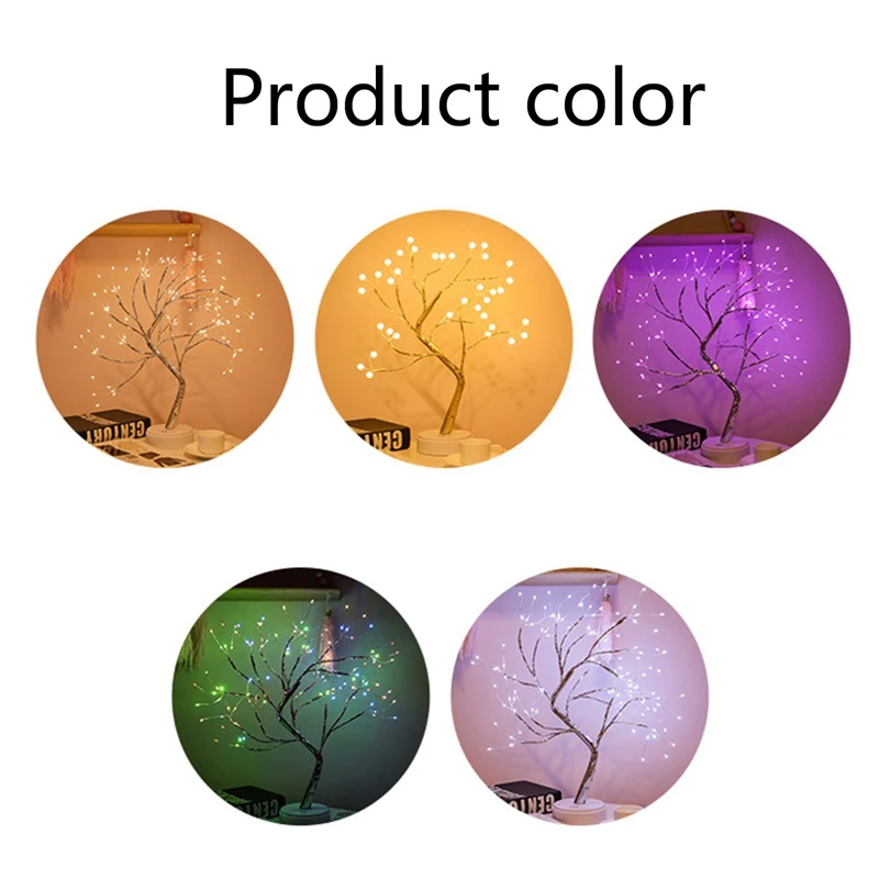 

LED Night Light Christmas Tree Light Copper Wire Garland Lamp For Home Kids Bedroom Fairy Lights Luminary Holiday Lighting