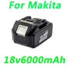 Замена SAIKEUNG 100% оригинальный Makita 18 в Профессиональный Аккумулятор для электроинструмента 6000 мАч, совместим с BL1860 BL1850 BL1840 1830