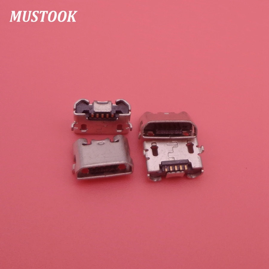 

100X Micro USB jack 5P,5-pin Micro USB Connector,Micro USB Jack Tail Charging port socket for PAD/ tablet /mobile