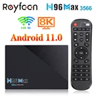 ТВ-приставка Reyfoon H96 MAX 3566, Android 11, 8 ГБ, 64 ГБ, RK3356, поддержка 2,4G, 5G, Wi-Fi, 8K, 24fps, 4K, Google Youtube, медиаплеер H96Max, 4 Гб, 32 ГБ