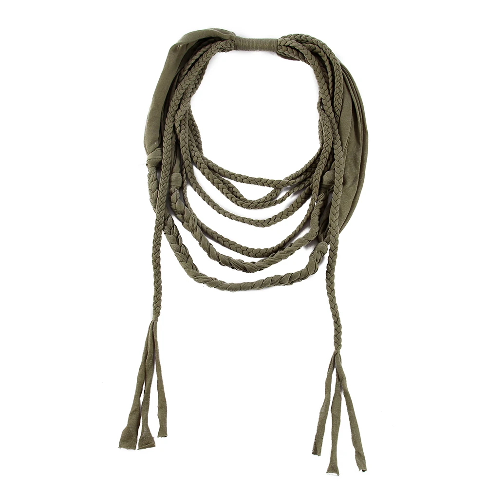 Женский шарф FOXMOTHER новый модный воротник ожерелье с кисточкой кольцо подвеской