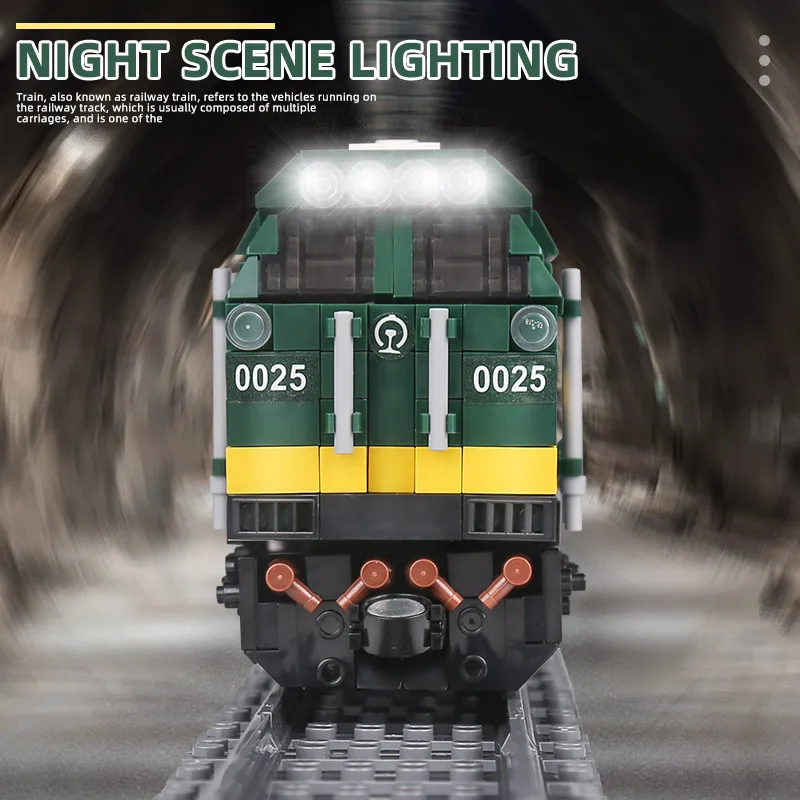 

Mould King The Technical Diesel Locomotives Train Car Model Building Blocks Bricks 2086pcs Parts Kids Toys Christmas Gifts TH
