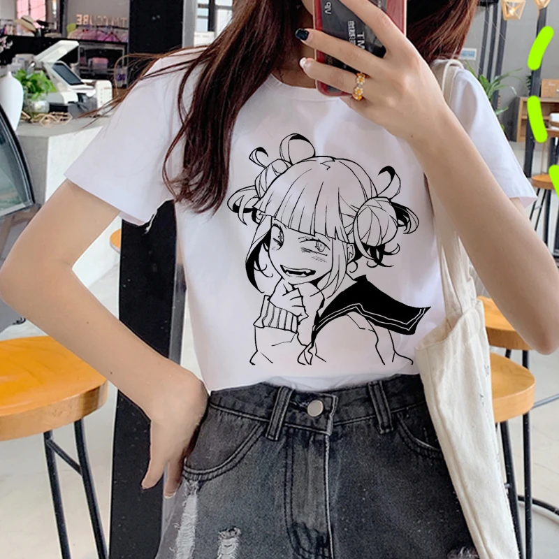 Футболка Ahegao женская с принтом модная рубашка в стиле Харадзюку Ullzang Senpai химико