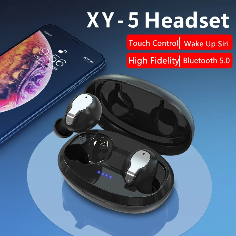 IPX6 наушники вкладыши TWS Bluetooth 5 0 True Беспроводной двойной микрофон сенсорный