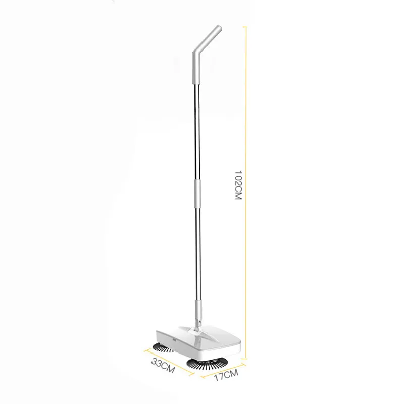 

Magic Broom Stainless Steel Sweeper with 6 pcs Microfiber Washable Pad Machine Hand Push Dustpan Mop Household Cleaning Tools