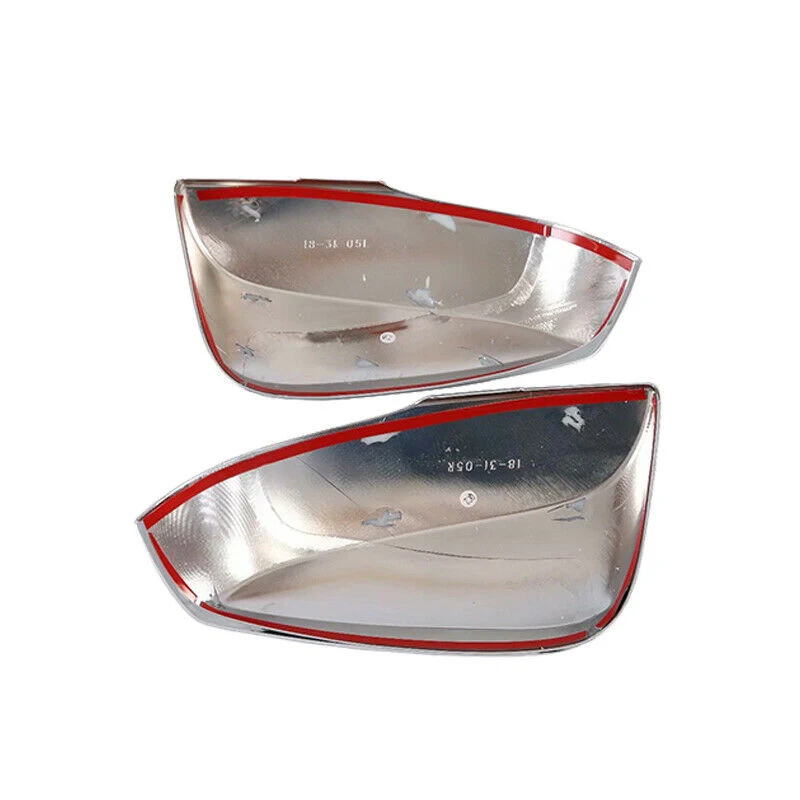 2 шт. Автомобильная Серебристая хромированная боковая крышка зеркала заднего