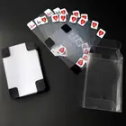 Прозрачные пластиковые прочные игральные карты для покера, 1 шт., наружные складские устойчивые карты для путешествий, Портативные водонепроницаемые Кристальные покерные карты