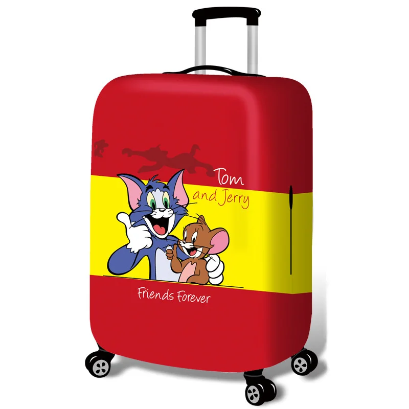 G Luggage Cover Мультяшный Чехол для багажа, эластичный чехол для чемодана, аксессуары для путешествий для 18-32 дюймов тележки, защитный чехол для багажника - Цвет: G Luggage Cover