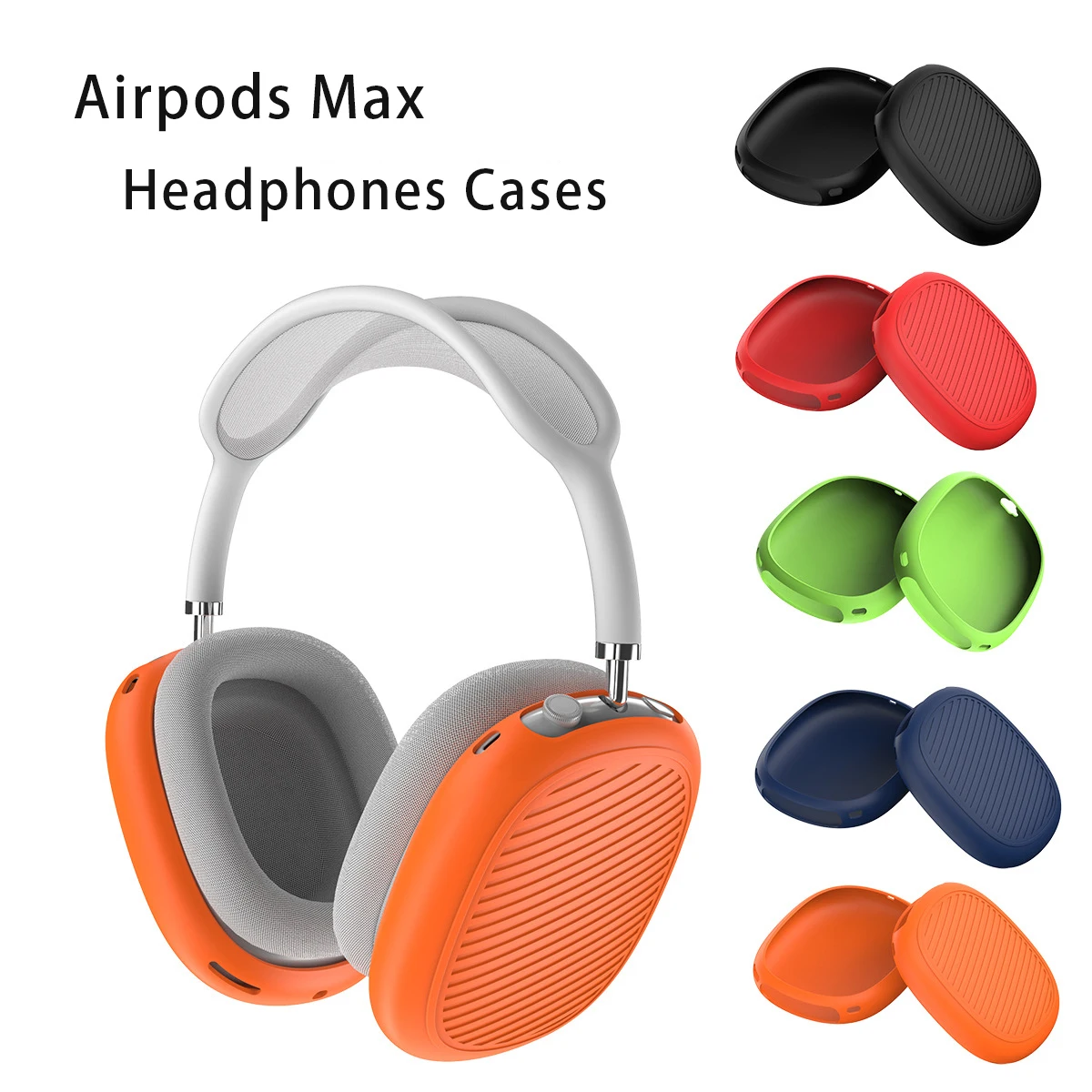 

AirPods Max Case Silicone Case Cover for AirPods Max Headphones Soft Skin Cover Anti-Scratch Shock Resistant Protective Case