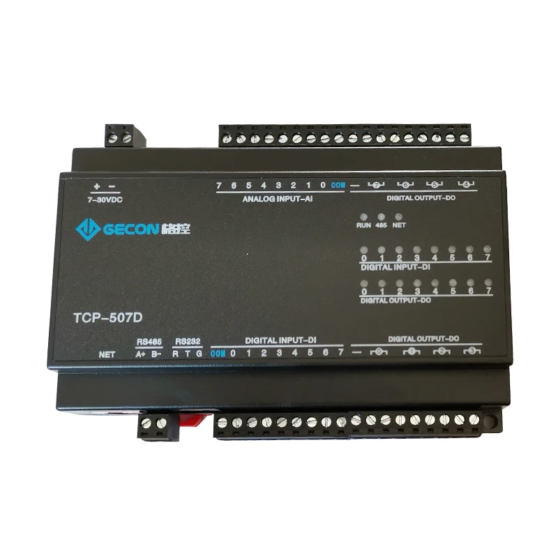 8AI8DO8DI Главная станция Modbus TCP к RTU модуль Ethernet RS485 управляющее устройство|Драйвер