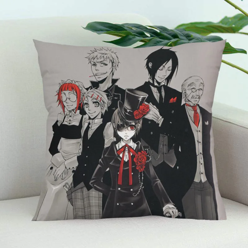 Ботинки в стиле аниме Темный дворецкий декоративная Свадебные наволочки