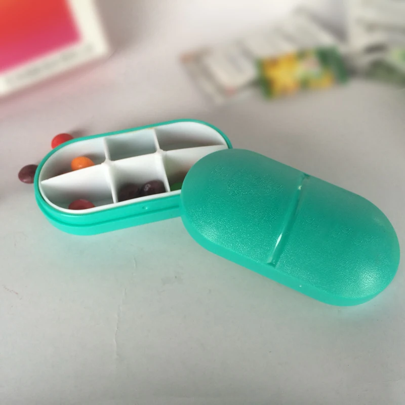 Красочная симпатичная коробка для таблеток семейная жизнь Выдвижной Дорожный