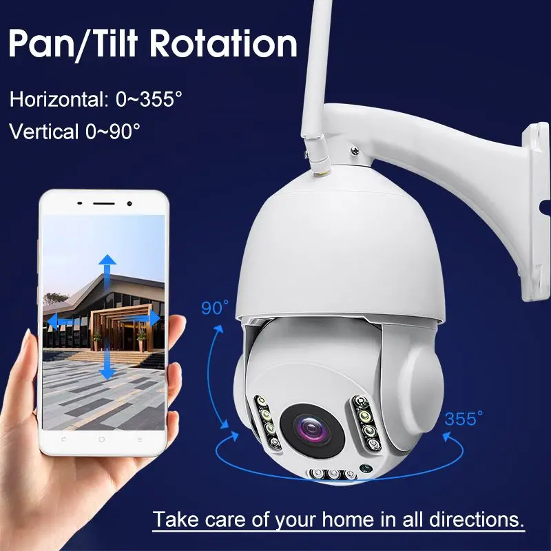 IP камера ПНН из алюминиевого сплава с 30 кратным увеличением 500 м 1080P|Камеры