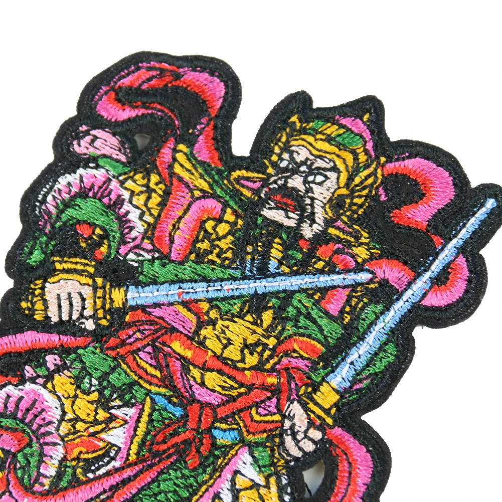 Патч с китайскими богами на дверь вышитые патчи для тканевой сумки счастливые