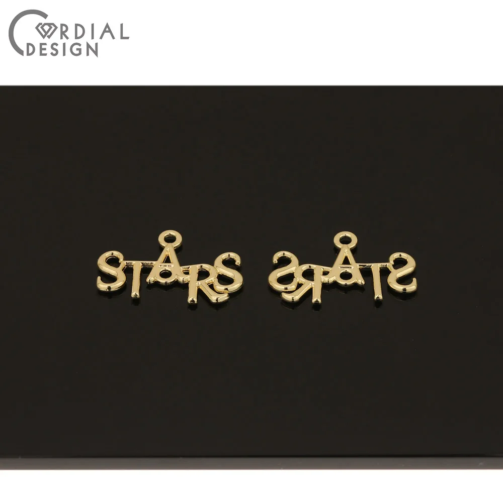 

Cordial Design 100Pcs 15*23MM Jewelry Accessories/Pendants/Letter Shapes/Jewelry Findings & Components/DIY Charms/Hand Made