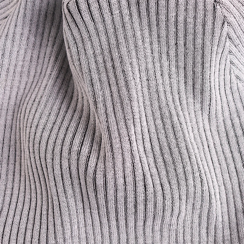

OneLineFox Knitted Two Piece Pants Set Turtleneck Flare Sleeve Crop Top Stretch Slim Pants Women Spring Sexy Casual Lounge Wear
