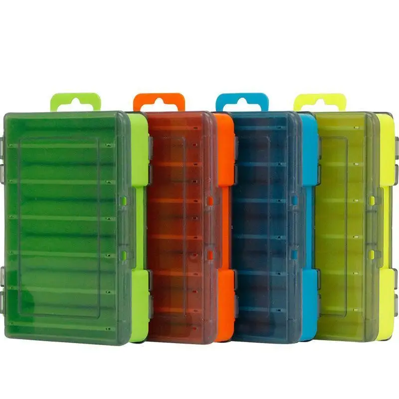 

Fishing Box Compartments Bait Lure Hook Storage Double Sided Organizer Waterproof Case Container Carp Fish Tackle Accessories