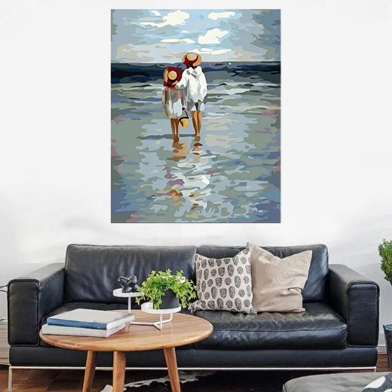 Наборы для рисования по номерам взрослых DIY Рисование на холсте краска