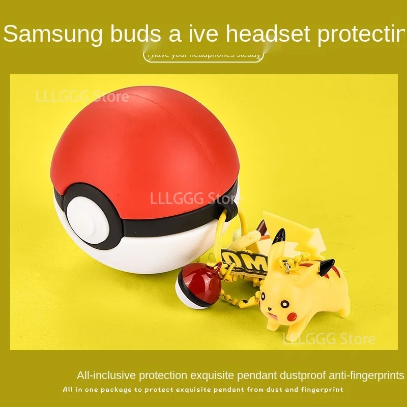 Чехол для телефона с изображением покемона Пикачу Samsung Galaxy Buds Pro/live из ПВХ |