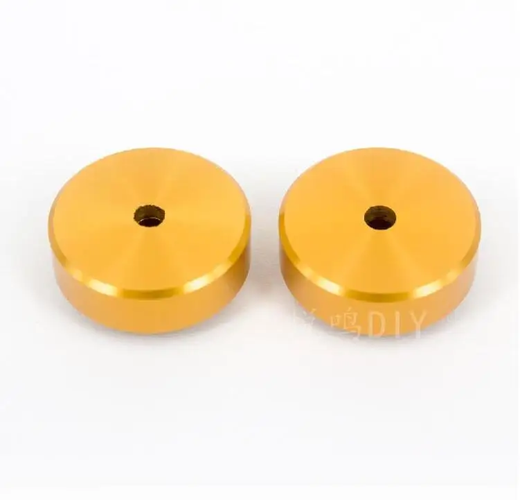 4pcs Full aluminum highlight Golden Shock absorber feet amplifier pads 25*8mm