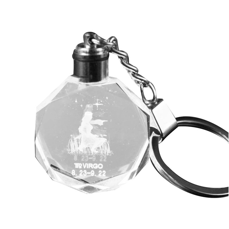 

3D New Polygonal Rhombus Crystal Keychain Pendant