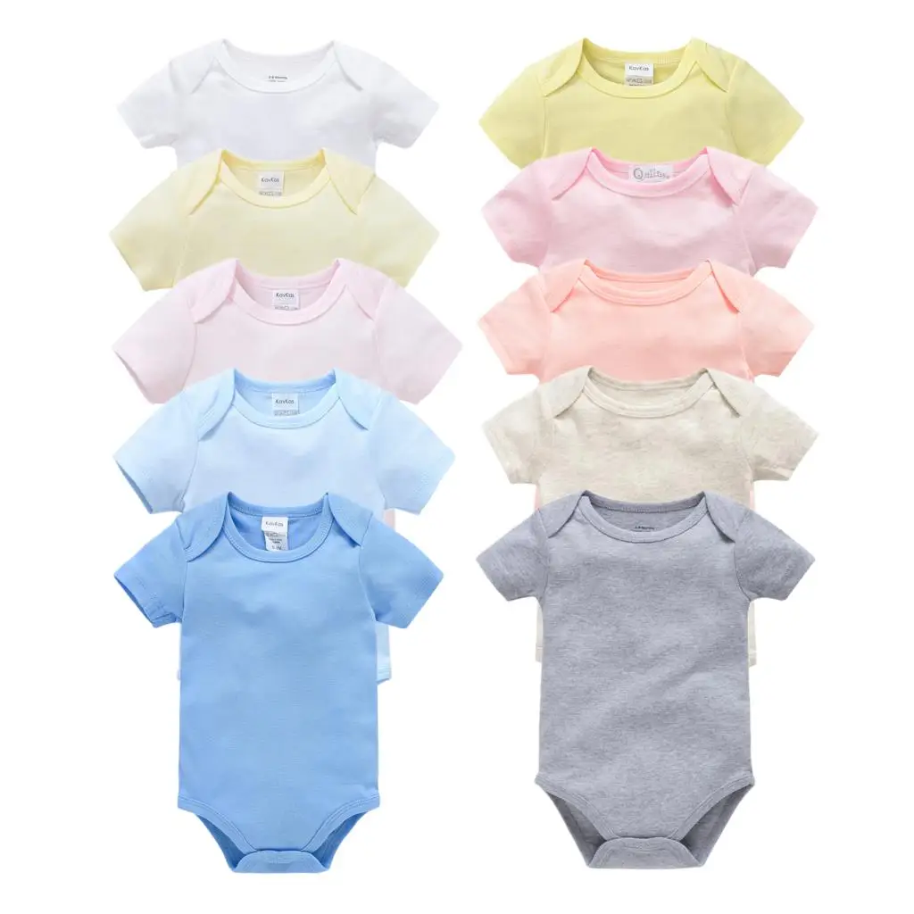 

Roupas Bebe De, 5 шт., детские комбинезоны унисекс, 100% хлопок, Летний комбинезон с короткими рукавами для малышей, 0-24 мес., одежда с рисунком для мале...