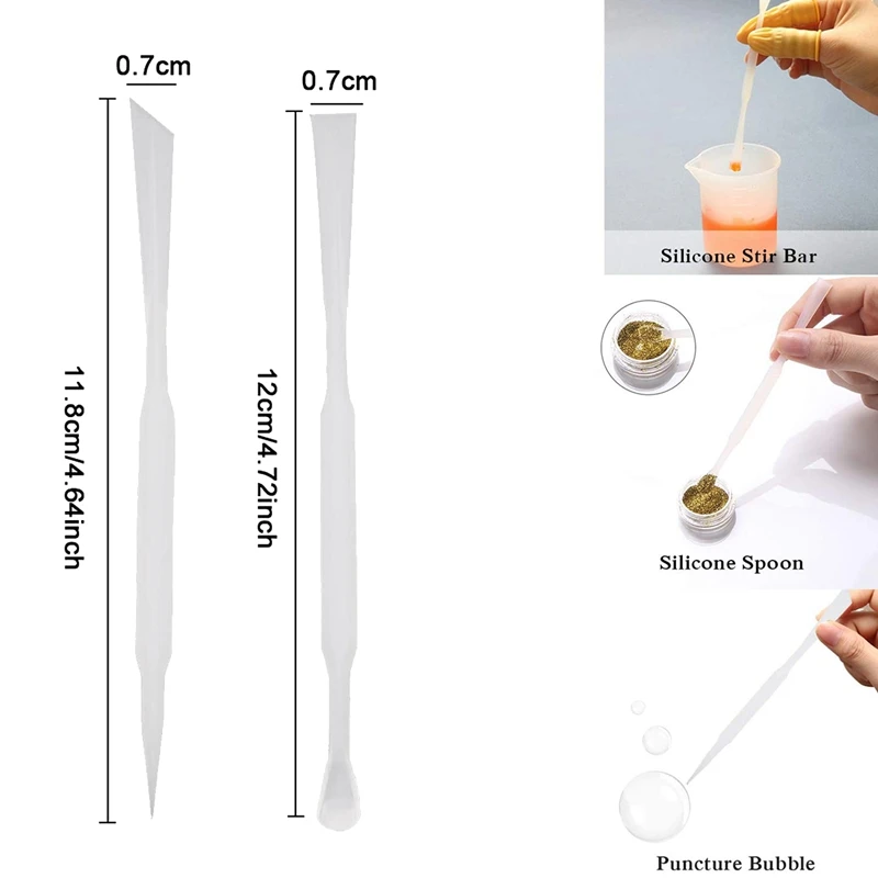 

13 Pcs Silicone Measuring Cups and Tools Set Silicone Mixing Cups Sticks Spoons for Epoxy Resin Casting DIY Art