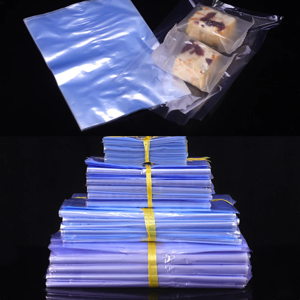 

100pcs Durable PVC Shrink Wrap Film Bags Heat Seal Packing Bag for Shoes
