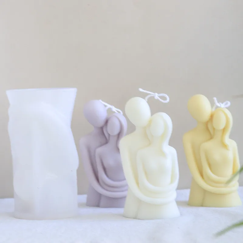 

Nordic Style Couple Silicone Candle Mold for DIY Handmade Epoxy Resin Aromatherapy Candle Wax Plaster Ornaments Mold