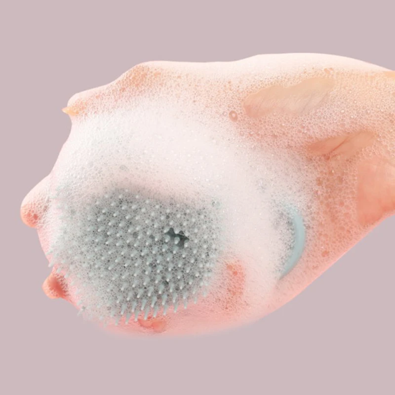 

Cartoon Cat Paw Baby Shower Brush Foaming Silicone Scrubbing Spa Brush